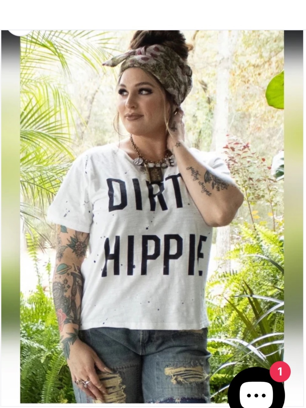 NWT Jaded Gypsy Dirty Hippie Graphic Tee